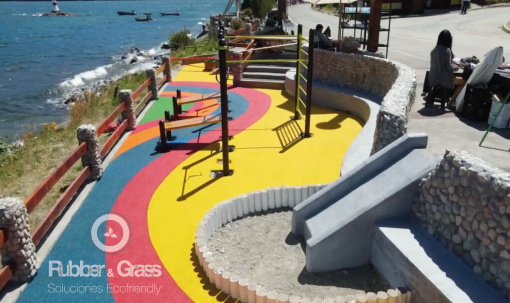 Pisos de Caucho para Niños con TEA y TDAH provisión e instalación de pavimento de caucho EPDM en Chile
