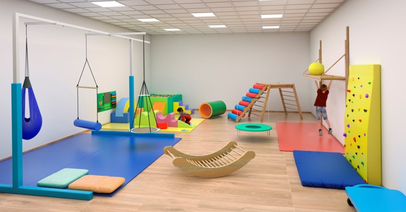 Salones de La Calma salones sensoriales para niños con TEA y TDAH Pavimento de Caucho Chile