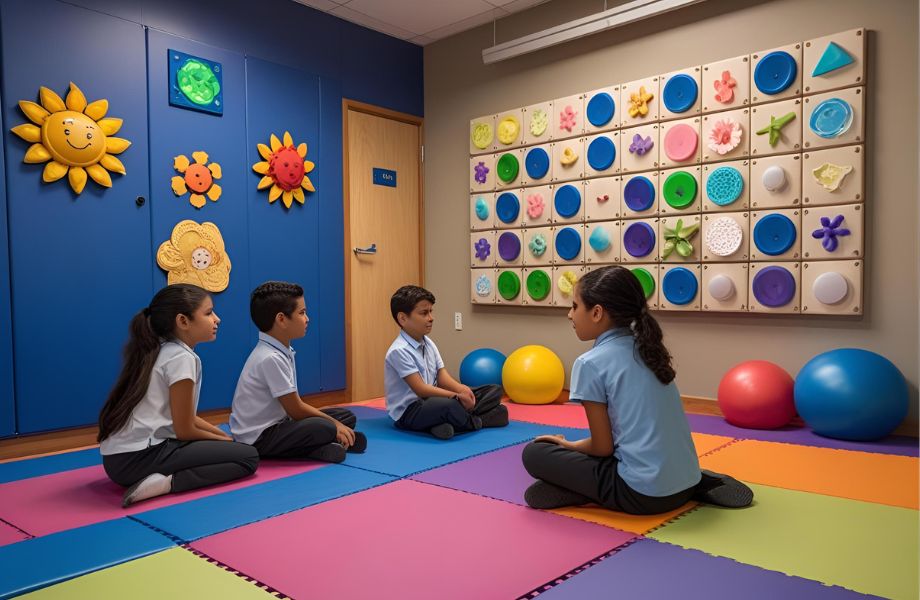 Salón de la calma para niños con TDAH