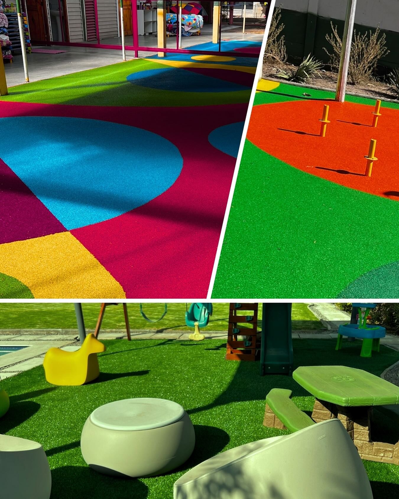 Cancha Deportiva Pinneada Rubber Grass Santiago