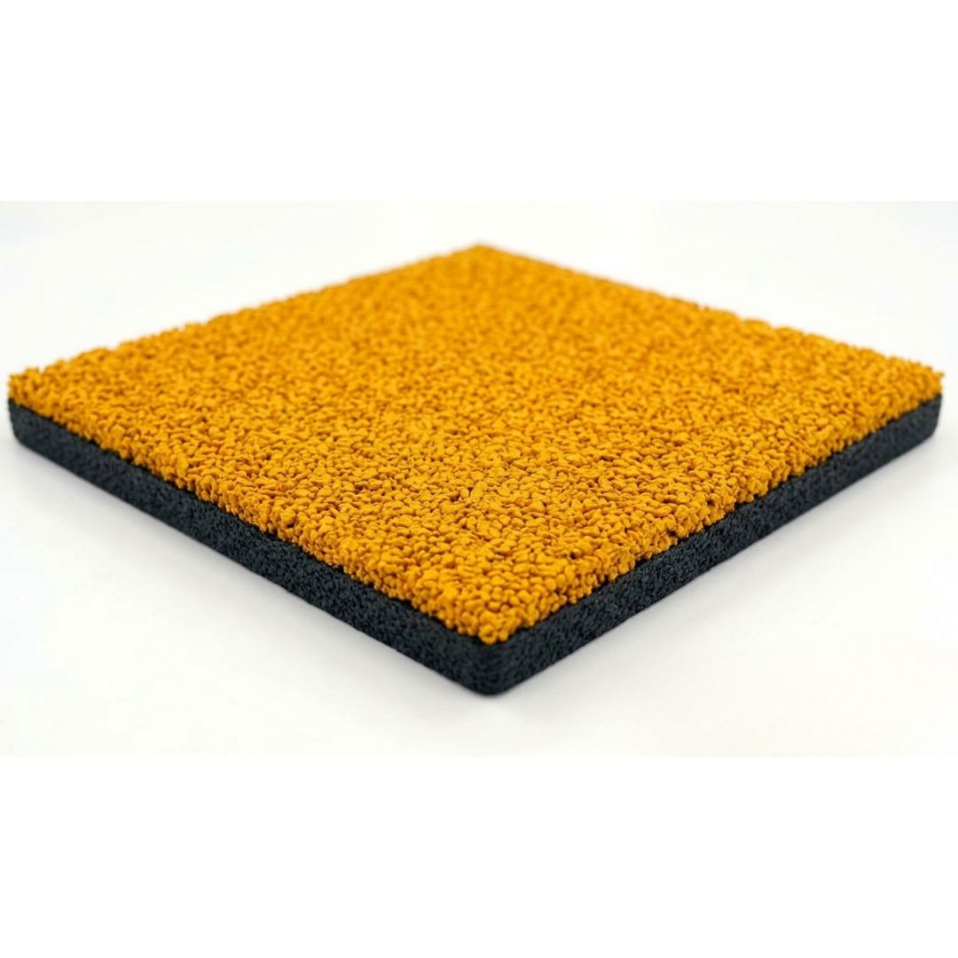 Palmeta de Caucho SBR 50x50cm | Piso Amortiguador para Plazas y Gimnasios 2 Palmeta de Caucho SBR 50x50cm | Piso Amortiguador para Plazas y Gimnasios - Imagen 2