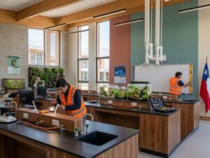 reformas integrales para colegios Chile. Patios, laboratorios, canchas y mobiliario
