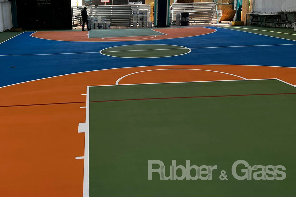 Instalación canchas de polipropileno condominios