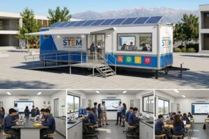 Compra de laboratorio móvil escolar para ciencias con Rubber And Grass