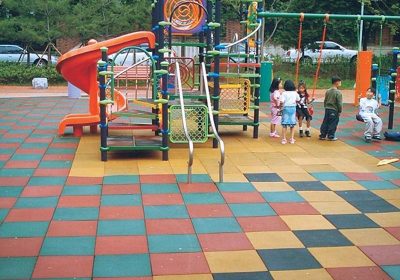 Palmeta de Caucho Diseñado para zonas de juegos infantiles